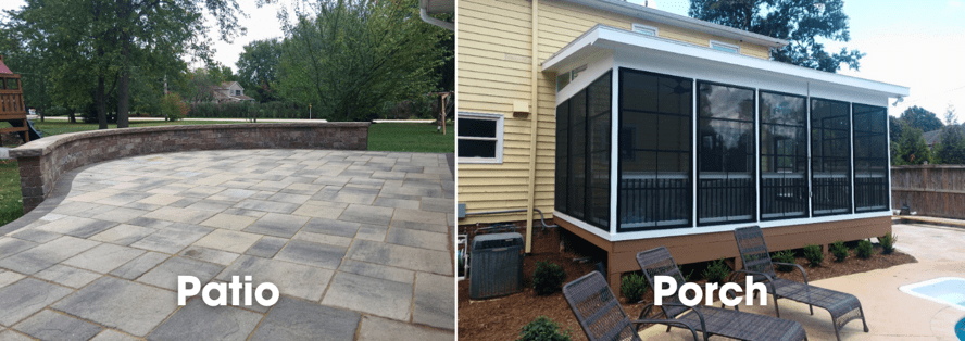 patio and porch